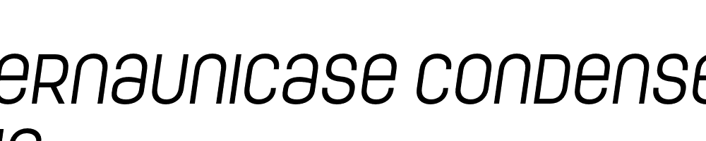  DEMO ModernaUnicase Condensed Light Italic