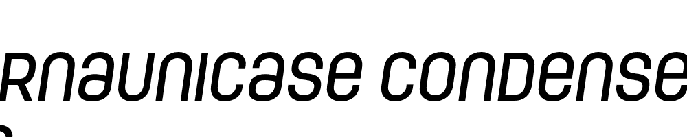  DEMO ModernaUnicase Condensed Medium Italic