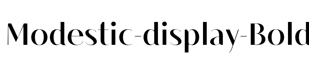 Modestic-display-Bold