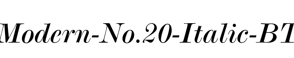 Modern-No.20-Italic-BT