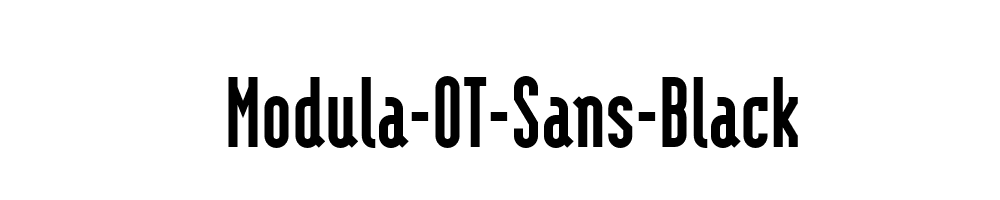 Modula-OT-Sans-Black