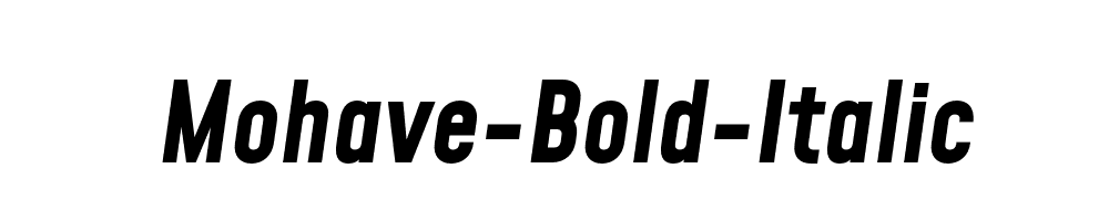 Mohave-Bold-Italic