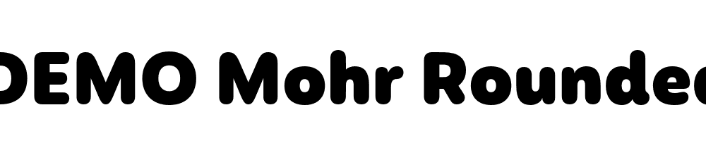  DEMO Mohr Rounded Black Regular