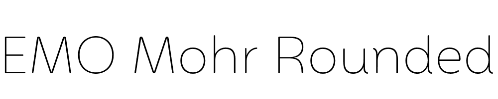  DEMO Mohr Rounded Alt Thin Regular