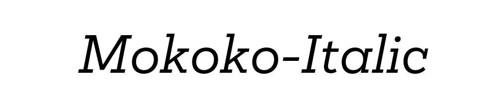 Mokoko-Italic