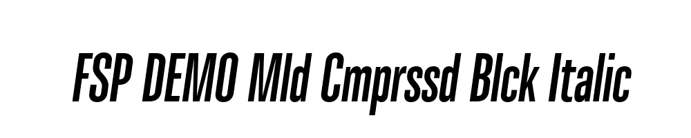 FSP DEMO Mld Cmprssd Blck Italic