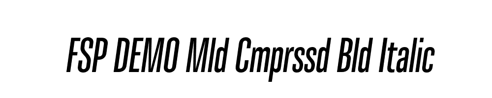 FSP DEMO Mld Cmprssd Bld Italic