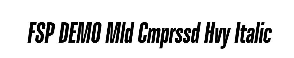 FSP DEMO Mld Cmprssd Hvy Italic