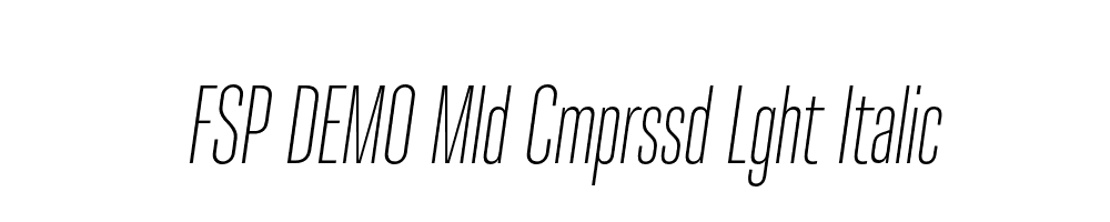 FSP DEMO Mld Cmprssd Lght Italic