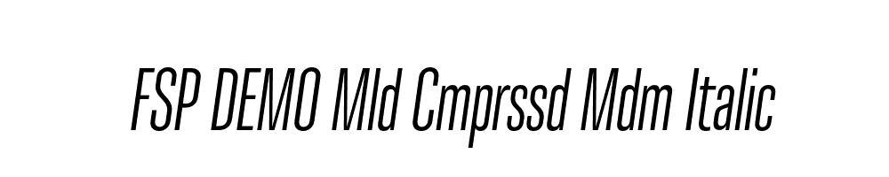 FSP DEMO Mld Cmprssd Mdm Italic