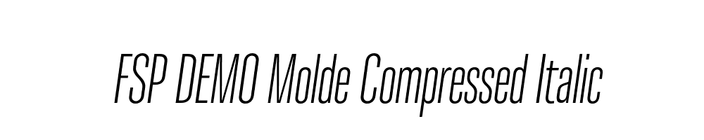 FSP DEMO Molde Compressed Italic