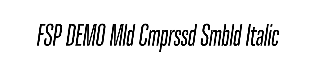 FSP DEMO Mld Cmprssd Smbld Italic