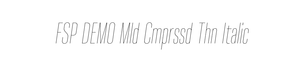 FSP DEMO Mld Cmprssd Thn Italic