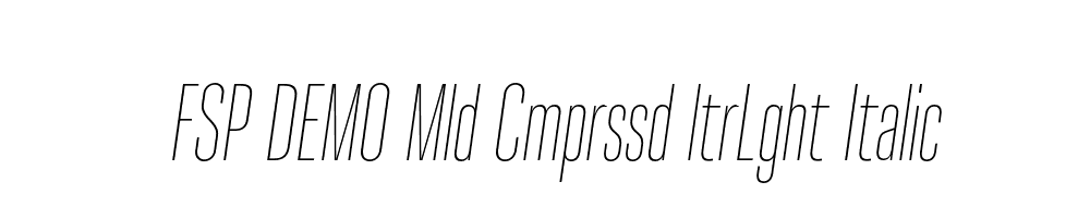 FSP DEMO Mld Cmprssd ltrLght Italic