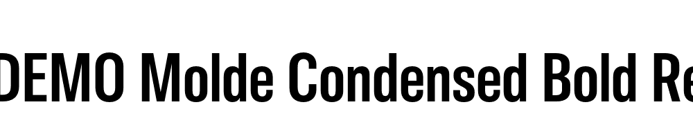 FSP DEMO Molde Condensed Bold Regular