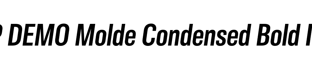 FSP DEMO Molde Condensed Bold Italic