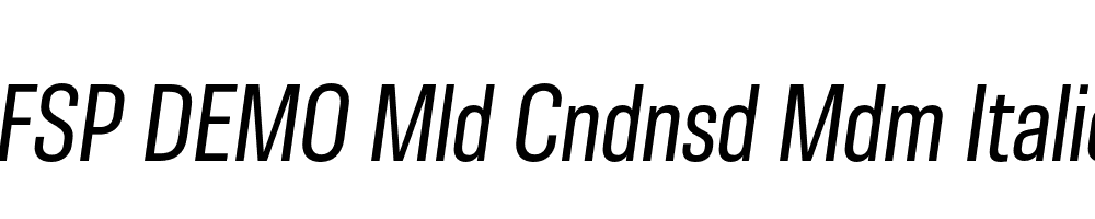 FSP DEMO Mld Cndnsd Mdm Italic