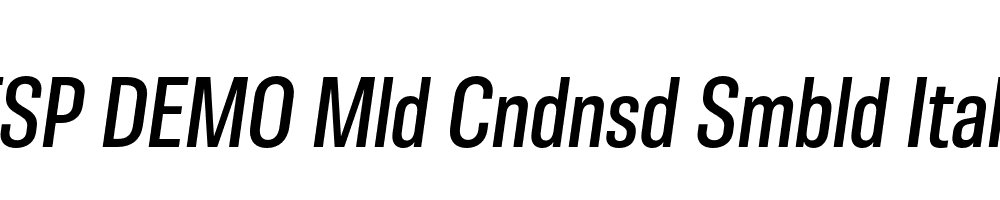 FSP DEMO Mld Cndnsd Smbld Italic