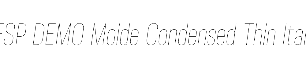 FSP DEMO Molde Condensed Thin Italic