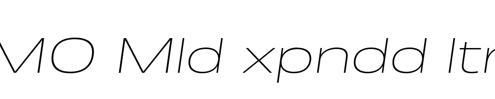 FSP DEMO Mld xpndd ltrlght Italic