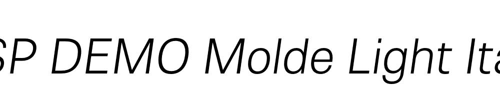 FSP DEMO Molde Light Italic