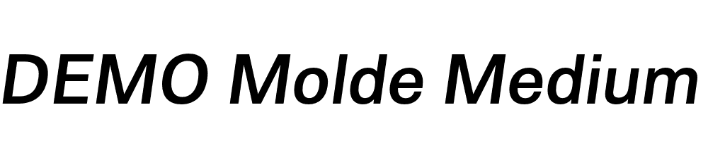 FSP DEMO Molde Medium Italic