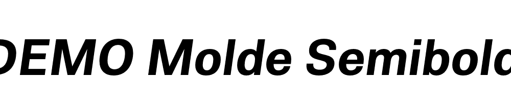 FSP DEMO Molde Semibold Italic