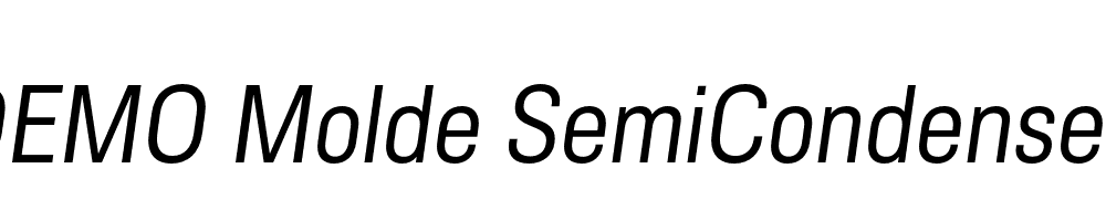 FSP DEMO Molde SemiCondensed Italic