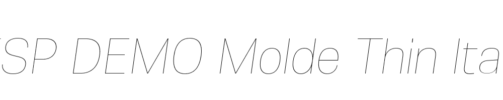 FSP DEMO Molde Thin Italic