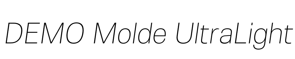 FSP DEMO Molde UltraLight Italic