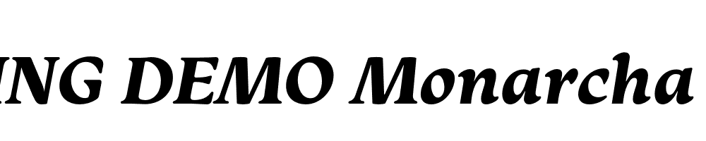  DEMO Monarcha Bold Italic