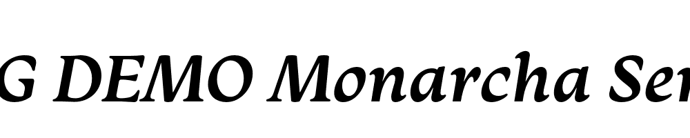  DEMO Monarcha SemiBold Italic