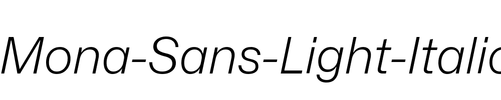 Mona-Sans-Light-Italic