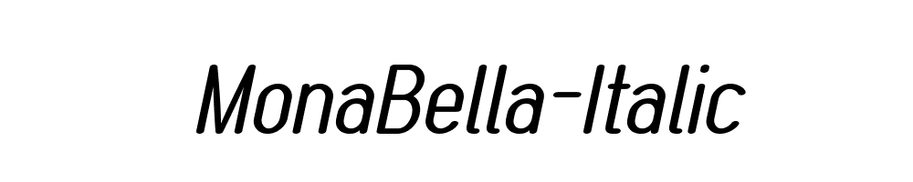 MonaBella-Italic