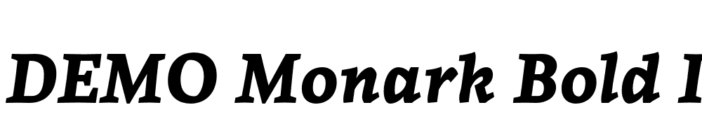 FSP DEMO Monark Bold Italic