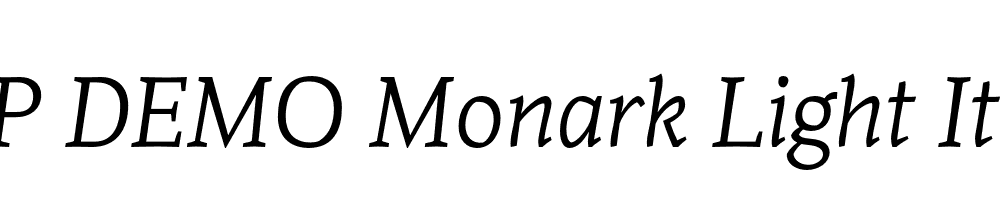 FSP DEMO Monark Light Italic