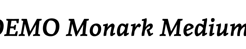 FSP DEMO Monark Medium Italic