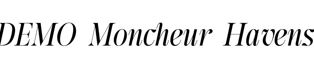 FSP DEMO Moncheur Havens Italic