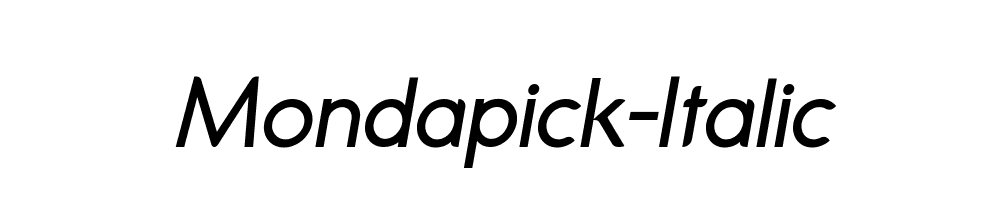 Mondapick-Italic