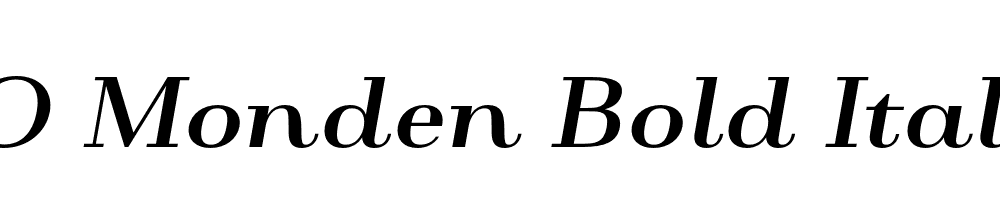 FSP DEMO Monden Bold Italic Regular