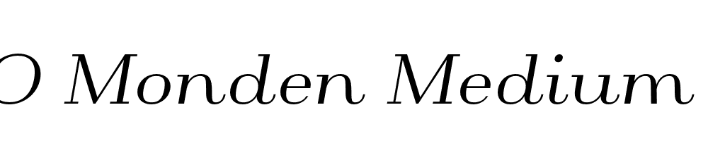 FSP DEMO Monden Medium Italic Bold