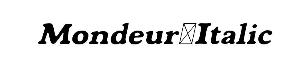 Mondeur-Italic