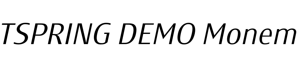  DEMO Monem Italic