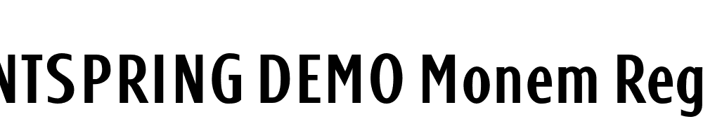  DEMO Monem Regular