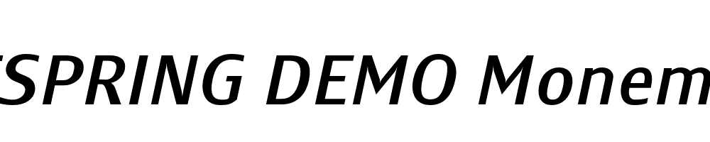  DEMO Monem Italic