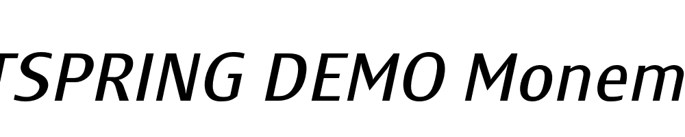  DEMO Monem Italic