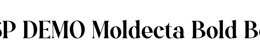 FSP DEMO Moldecta Bold Bold