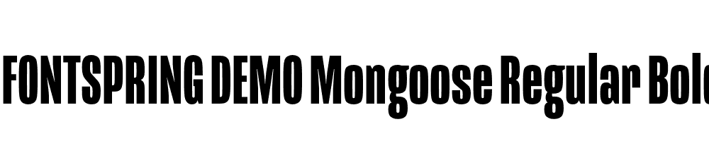  DEMO Mongoose Regular Bold