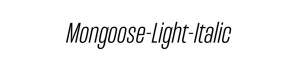 Mongoose-Light-Italic