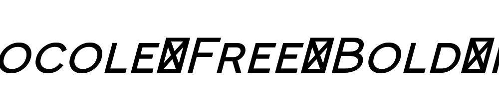 Monocole-Free-Bold-Italic